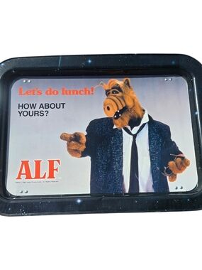 Vintage 1987 ALF "Let’s Do Lunch" Metal Folding TV Tray